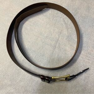 Allen Edmonds Men’s Belt Size 40 Leather Handcrafted USA Brown Brass Buckle